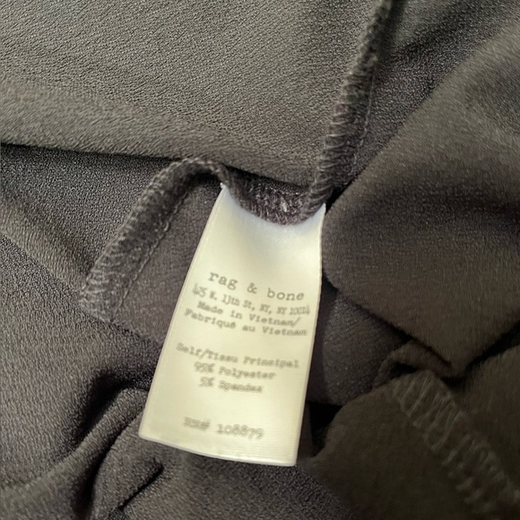 Rag & Bone Black Cold Shoulder Long Sleeve Sz XS - Picture 7 of 8